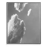 Philippe Ségéral, Nuages, 2003, graphite and ink on paper applied to canvas