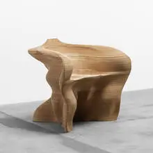 Mathias Bengtsson, Slice armchair, 1999, laser-cut and laminated plywood