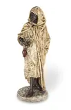 Anatole J. Guillot, late 19th century cold painted spelter figure of an Arab gentleman, cold painted spelter