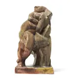 Vkhutemas glazed ceramic sculpture, workshop of Joseph Chaikov (1888-1979), 1926-1928, marked under with studio mark,