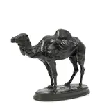 patinated bronze model of Dromadaire d'Algérie by Antoine-Louis Barye, patinated bronze, sold Jul 2023