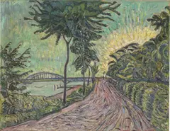 Havelbrücke bei Baumgartenbrück by Theo von Brockhusen, Um 1913, Öl auf Leinwand, sold Jun 2026