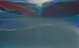 Phenomena Bermuda Triangle by Paul Jenkins, 1976, Acryl auf Leinwand, sold Jun 2012