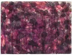 Norman Bluhm, Ohne Titel, 1956, Aquarell und Tuschpinsel auf genarbtem Velin