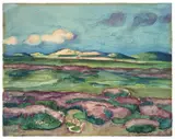 Max Pechstein, Blick auf den Revekol, 1929, Aquarell auf Papier (Prägestempel: Signet einer Axt und G. H.)
