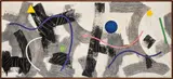 Theodor Werner, Metrum und Rhythmus, 1955, Tempera auf Leinwand auf Sperrholz