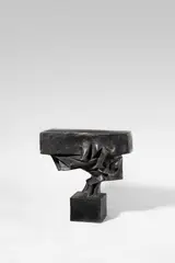 Karyatide II by Fritz Koenig, 1965, Bronze mit dunkelbrauner Patina, sold Nov 2024