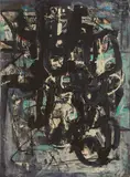 Hans Staudacher, Ohne Titel, 1958, Öl auf Leinwand
