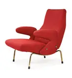 Erberto Carboni, Delfino chair and ottoman, c. 1954, Arflex