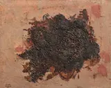Angelo Barovier, Spot, 1966, Oil on canvas with glass