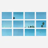 Throwing Three Balls in the Air to Get a Straight Line by John Baldessari, 1973, offset lithographs on coated paper, sold Feb 2021