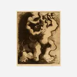 Jacques Lipchitz, Theseus and the Minotaur, 1945, etching and aquatint
