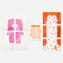Beverly Semmes, Hole/Pot/Dot portfolio, 2005, lithographs in colors on Arches