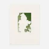 Jasper Johns, Green Angel, 1996, etching in colors