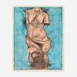 Jim Dine, Venus at Sea, 1985, soft-ground etching and electric tools with hand-coloring by the artist on Dieu Donné paper