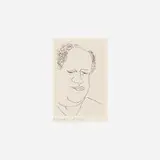 Rene Lerich by Henri Matisse, 1949, lithograph on chine appliqué, sold Feb 2021
