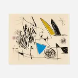Joan Miró, Plate VII from Série Mallorca, 1973, etching and aquatint in colors