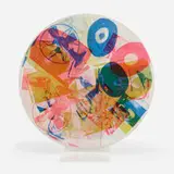 Robert Rauschenberg, Passport from Ten for Leo Castelli, 1967, screenprint in colors on three rotating Plexiglas discs