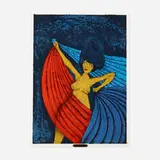 Salomé by Rufino Tamayo, 1984, lithograph in colors on Somerset, sold Feb 2021
