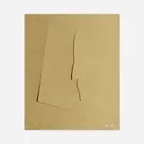 Jasper Johns, M. D. (Marcel Duchamp), 1974, three-dimensional pochoir die-cut stencil