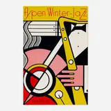 Roy Lichtenstein, Aspen Winter Jazz Poster, 1967, screenprint in colors