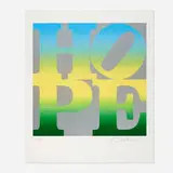 Robert Indiana, Summer (from the Four Seasons of Hope (Silver) portfolio), 2012, screenprint in colors