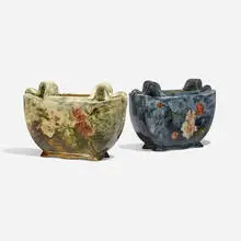 Haviland & Co., Vases with flower blossoms, set of two