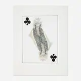 William Wegman, Royal Flush Queen, 1998, lithograph in colors