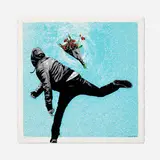 Hijack, Love Riot (Blue), 2022, screenprint in colors