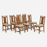 Frank Lloyd Wright, Dining chairs from the Edward C. Waller House, River Forest, set of eight