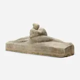 Love Group by Alfonso Iannelli, c. 1924, carved stone, offered Dec 2022