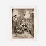 Kara Walker, Lil' Patch of Woods, 1997, etching and aquatint on Mulberry Chine collé on BFK Rives