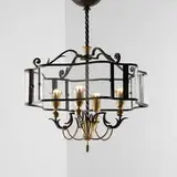 Gilbert Poillerat, chandelier