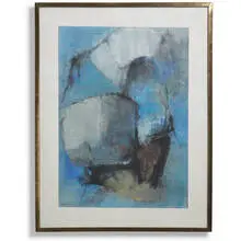 Giuseppe Santomaso, Along the Leme Canal, 1956, gouache on paper