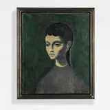Jean Pierre Capron, untitled (Portrait of a Woman), 1952, oil on linen