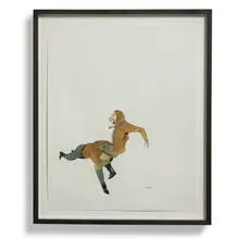 untitled by Marcel Dzama, 1997, ink and watercolor on paper, sold Apr 2011