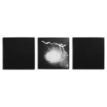 Jack Goldstein, untitled (in three panels), 1981, acrylic on masonite