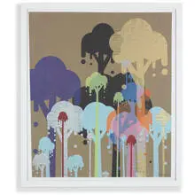 Ice Cream Trees by Ryan McGinness, 2007, screenprint on paper, sold Apr 2011
