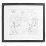 Kenny Scharf, Groovenians, 2001, graphite on paper