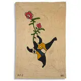 tapestry by Niki de Saint Phalle, c. 1975, woven jute, sold Apr 2011