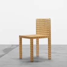 Gijs Bakker, Chair with Holes, 1989, maple