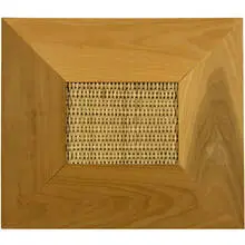 Tony Tasset, Country, 1985, woven wicker in artist's frame