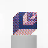Felhoe by Victor Vasarely, 1989, acrylic on wood, sold Feb 2011