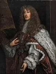 Sir Peter Lely, Portrait of James II, three-quarter-length, in State robes, oil on canvas