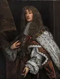 Sir Peter Lely, Portrait of James II, three-quarter-length, in State robes, oil on canvas