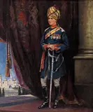 Portrait of Edward VIII as Emperor of India by English School, oil on canvas, sold Mar 2023