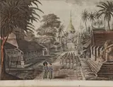Lieutenant Joseph Moore, Views taken at and near Rangoon, a set of six colour aquatints by George Hunt and T. Fielding, Coloured aquatint