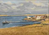 Julian Barrow, Goose Green, Falklands, oil on canvas