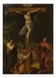 Cercle de Denis Calvaert, Crucifixion, oil on copper