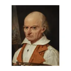 Portrait de Charles-François Nivard à la palette by René Gouzien, oil on canvas, sold Apr 2023